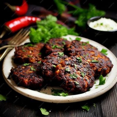  Chapli Kebab: A Symphony of Spiced Meat and Tangy Tomatoes Served with Piping Hot Naan