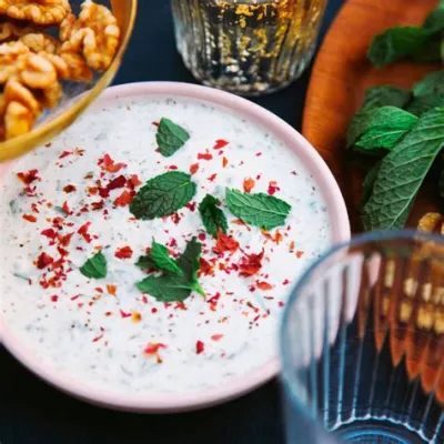 Mast-o-Khiar: A Refreshing Medley of Tangy Yogurt and Crisp Cucumbers Perfect for Cooling Down Summer Days!