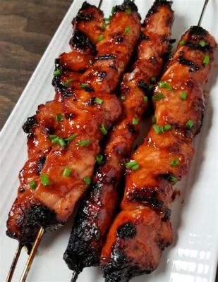  Zibo Barbecue Skewers: A symphony of savory marinades and tantalizing smokiness!